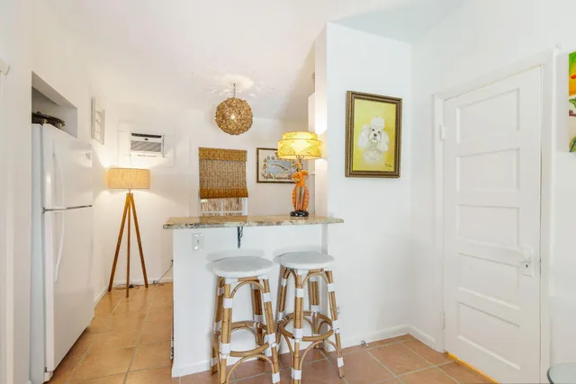 a view of a garden with plants