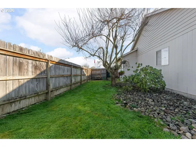 a view of backyard with garden