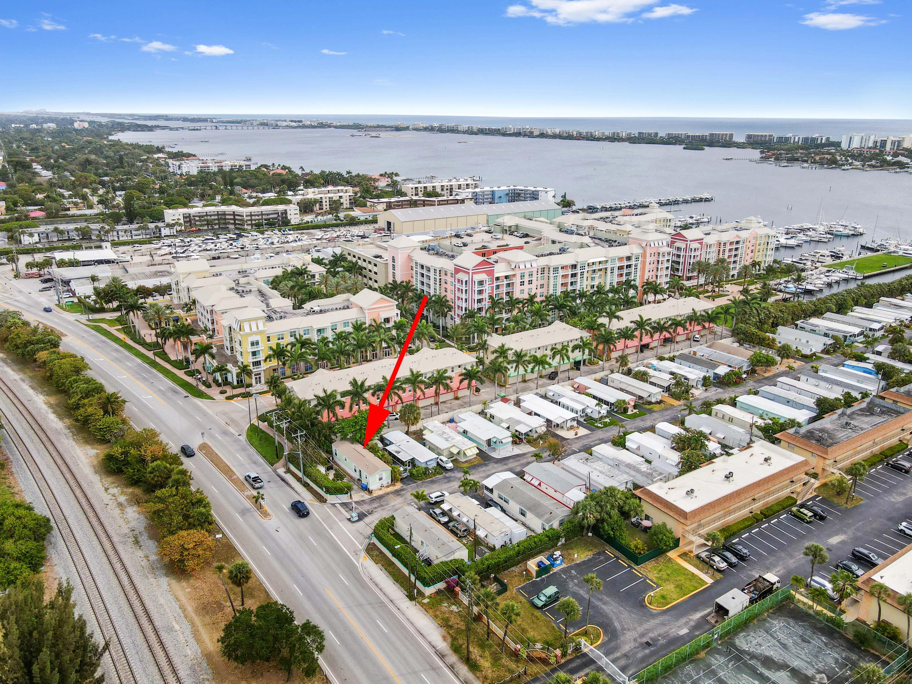 2 East View Street Lantana, FL 33462 - Photo 28 of 28 an aerial view of a city with ocean view