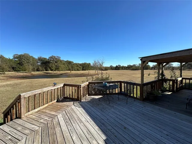a view of an ocean and a mountain