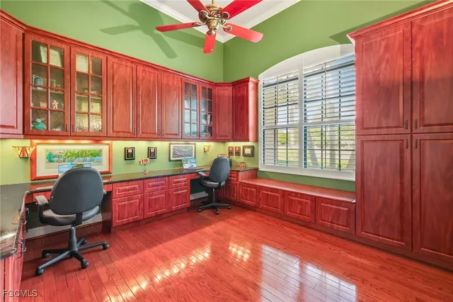 a room with furniture and a window