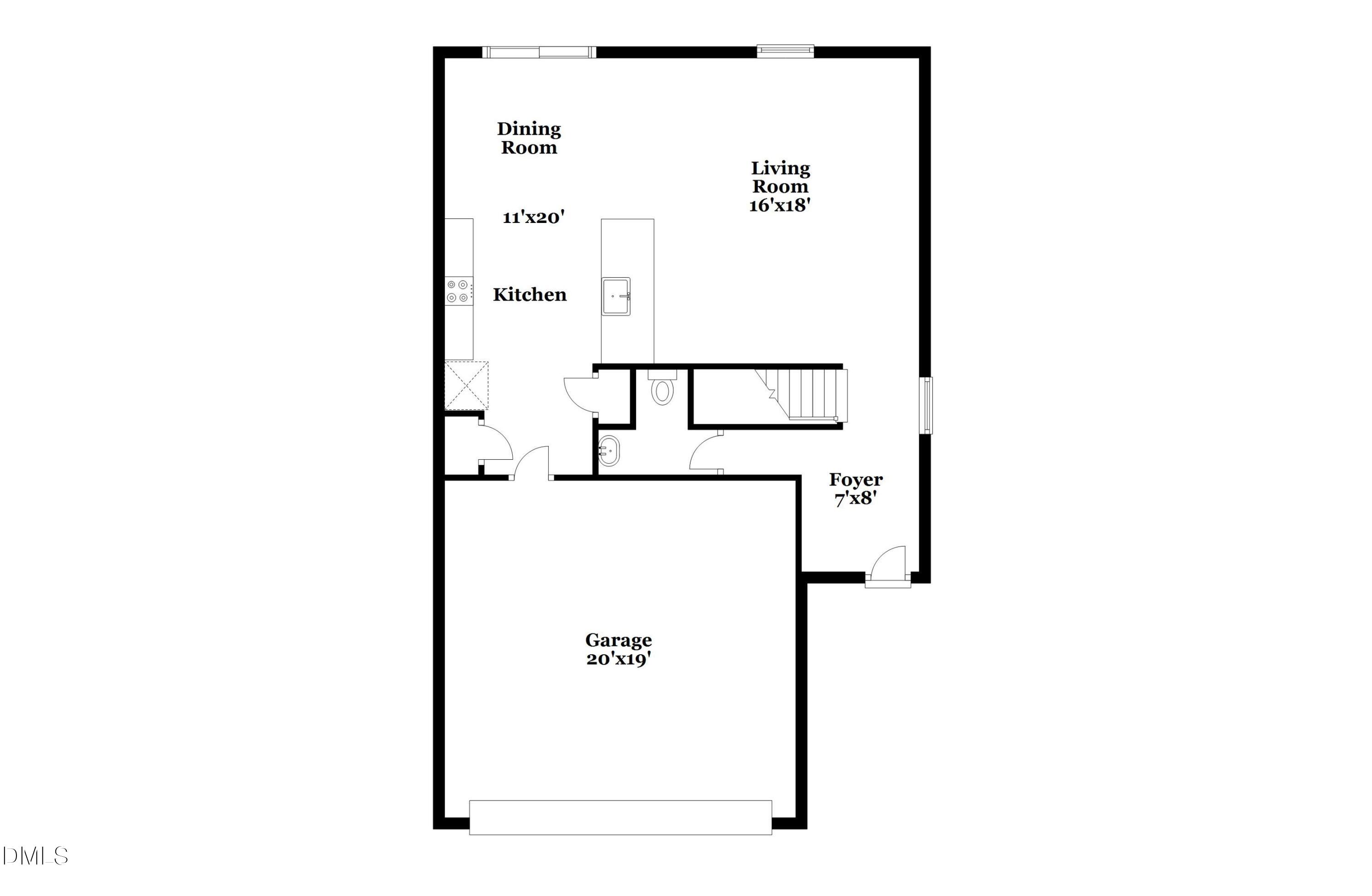 541 Gusty Lane Zebulon, NC 27597 - Photo 16 of 17 a picture of a floor plan