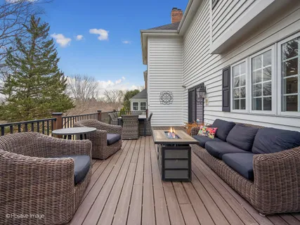 an aerial view of residential house with outdoor space