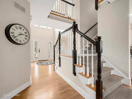 a view of a hallway with elevator
