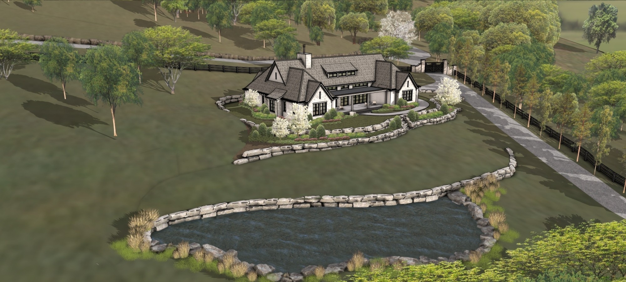 3148 Blazer Road Franklin, TN 37064 - Photo 60 of 67 an aerial view of a house with outdoor space