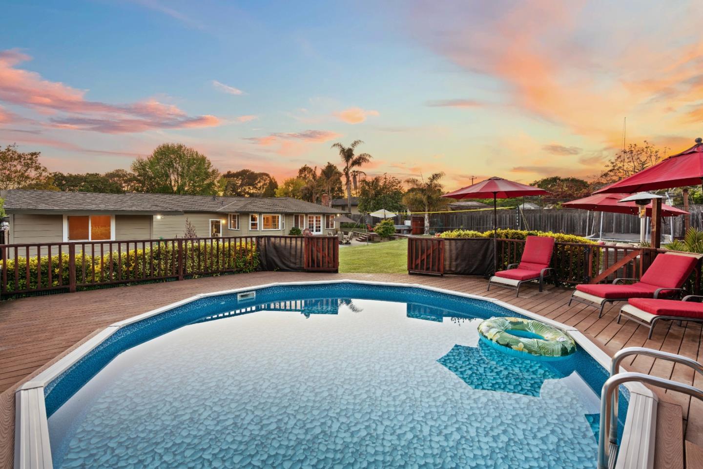 2732 Estates Drive Aptos, CA 95003 - Photo 34 of 63 a view of a swimming pool with a lounge chair