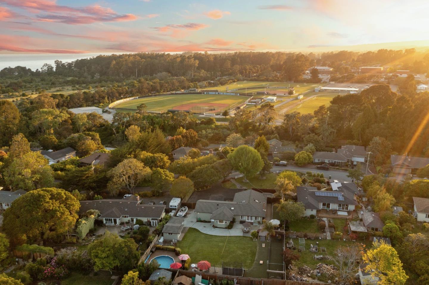 2732 Estates Drive Aptos, CA 95003 - Photo 56 of 63 an aerial view of residential house with parking space