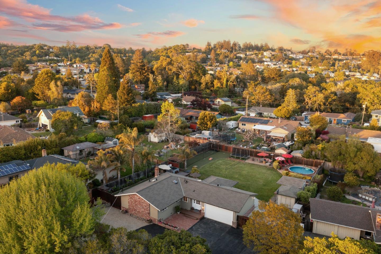2732 Estates Drive Aptos, CA 95003 - Photo 59 of 63 an aerial view of residential houses with outdoor space