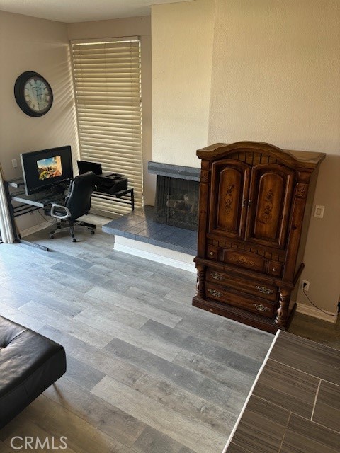 8103 Marina Pacifica Drive North Long Beach, CA 90803 - Photo 18 of 19 Living area with fireplace