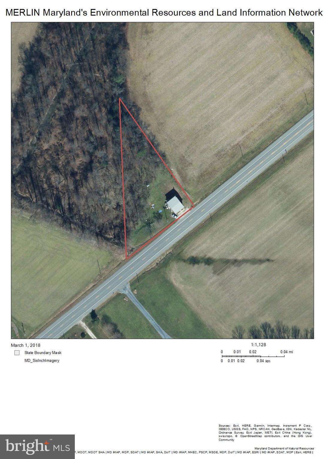 13050 Oakland Road Ridgely, MD 21660 - Photo 3 of 13 Aerial View-Prop Lines Approximate from Tax Map