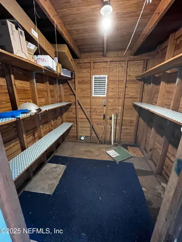 a view of storage and utility room