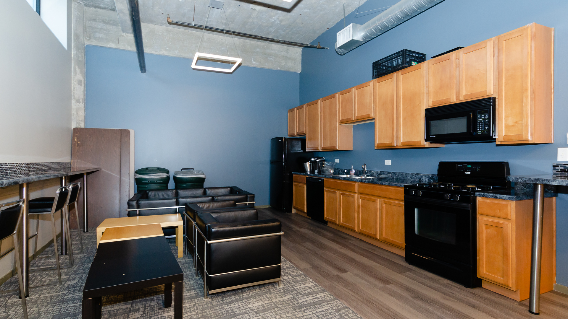 210 South Desplaines Street, Unit 606 Chicago, IL 60661 - Photo 30 of 33 a kitchen with a stove and a microwave