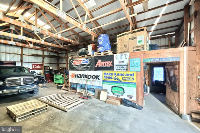 a view of a glass door