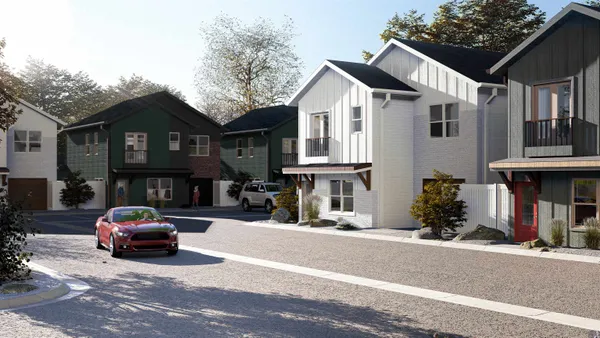 a front view of a house