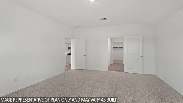 a view of an empty room