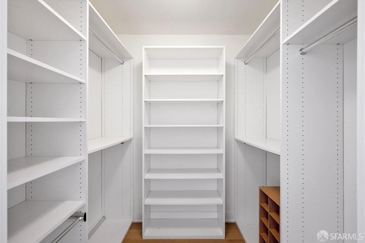 318 Main Street, Unit 4E San Francisco, CA 94105 - Photo 21 of 50 a view of walk in closet with empty racks