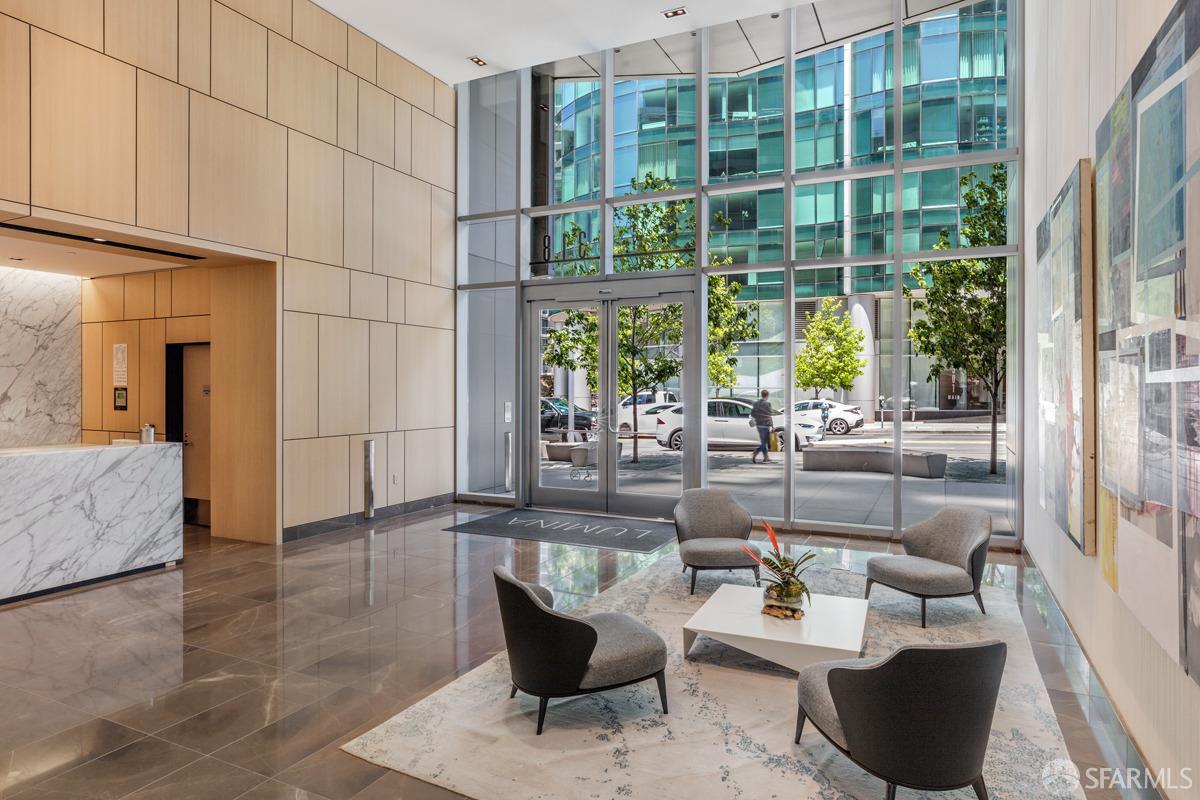 318 Main Street, Unit 4E San Francisco, CA 94105 - Photo 25 of 50 a living room with furniture and a window