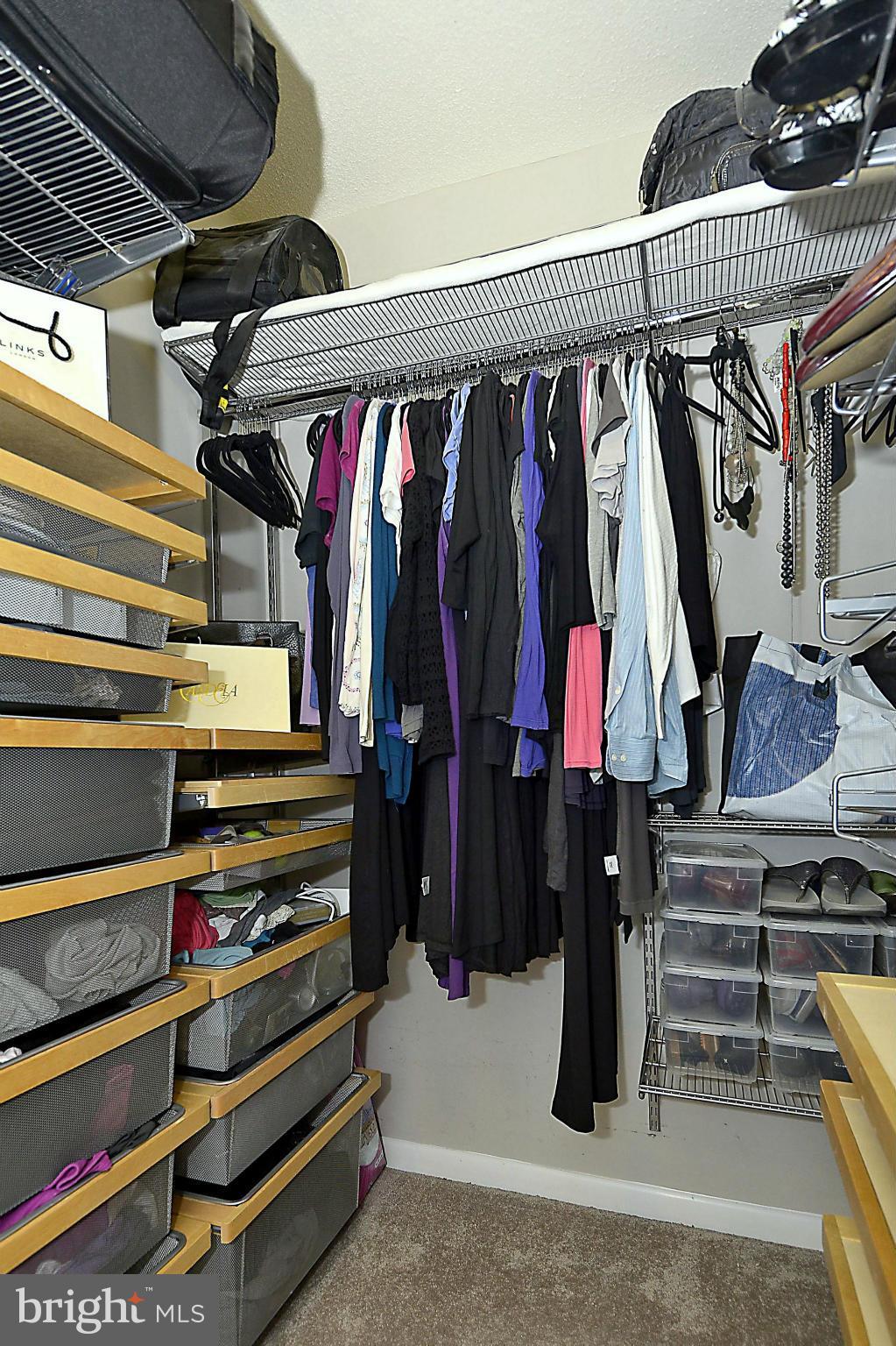 851 North Glebe Road, Unit 915 Arlington, VA 22203 - Photo 15 of 30 a view of walk in closet with clothes and shoes