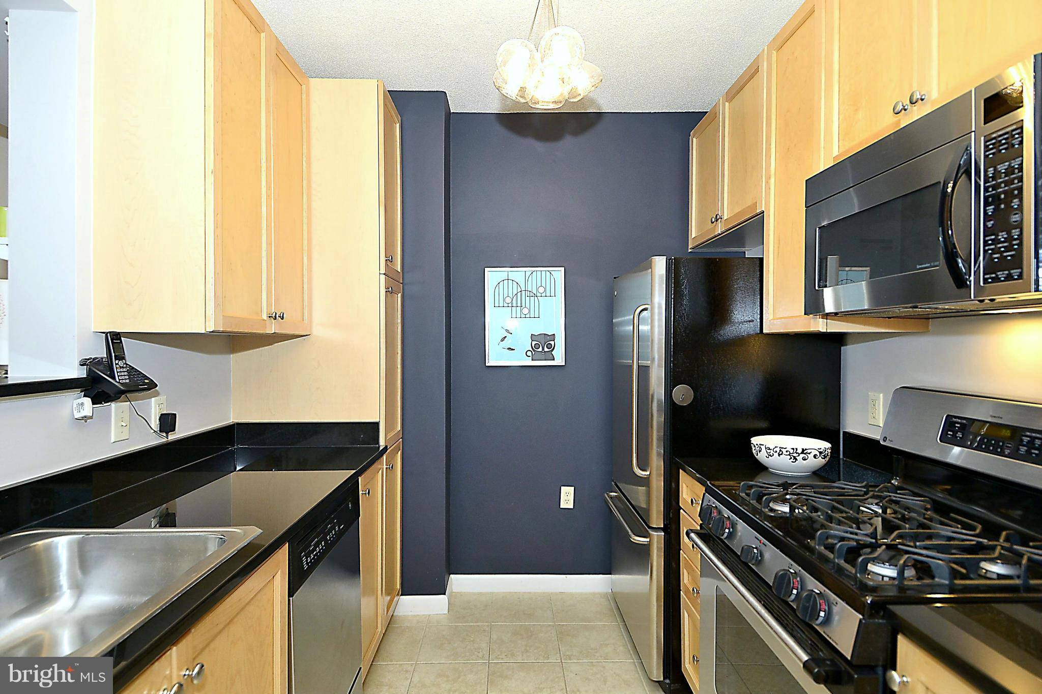 851 North Glebe Road, Unit 915 Arlington, VA 22203 - Photo 7 of 30 a kitchen with a stove and a microwave