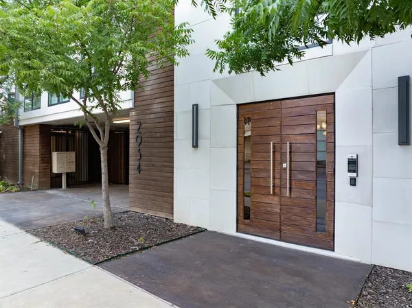 a front view of a house