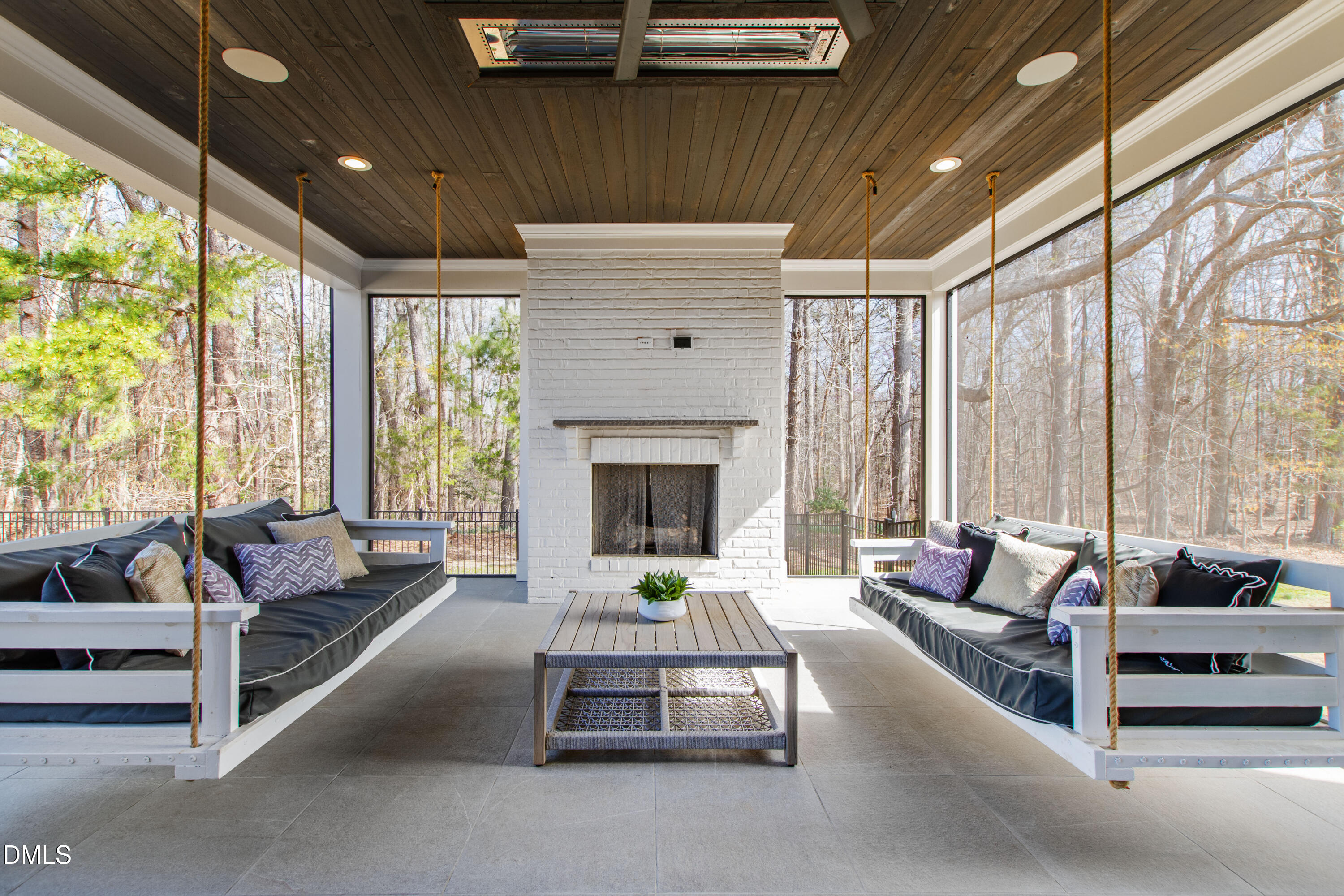1608 Estate Valley Lane Raleigh, NC 27613 - Photo 6 of 99 a living room with furniture fireplace and large windows