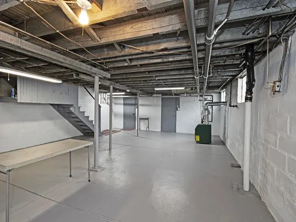 a view of storage and utility room