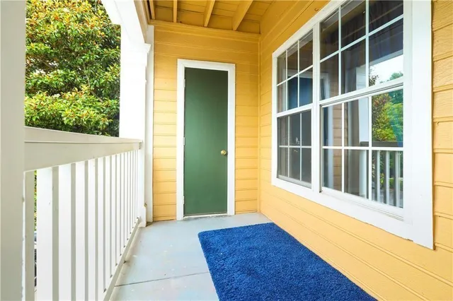 a view of front door