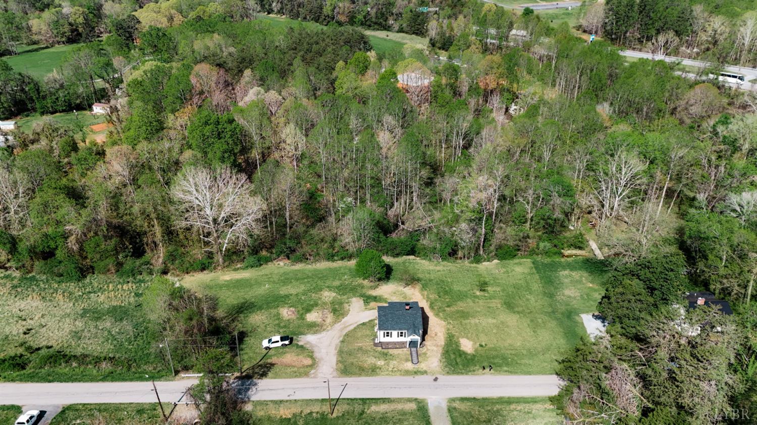 1410 Lynch Road Altavista, VA 24517 - Photo 34 of 34 an aerial view of a house with a yard