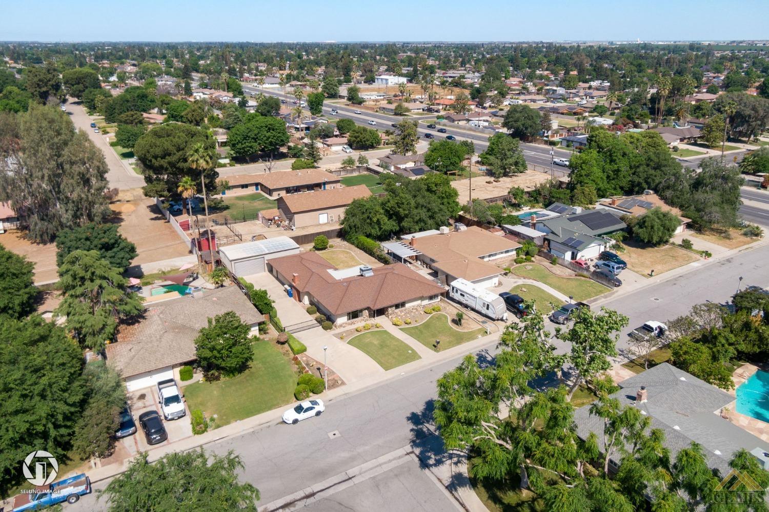 Undisclosed Address Bakersfield, CA 93308 - Photo 41 of 45 an aerial view of a city with lots of residential buildings