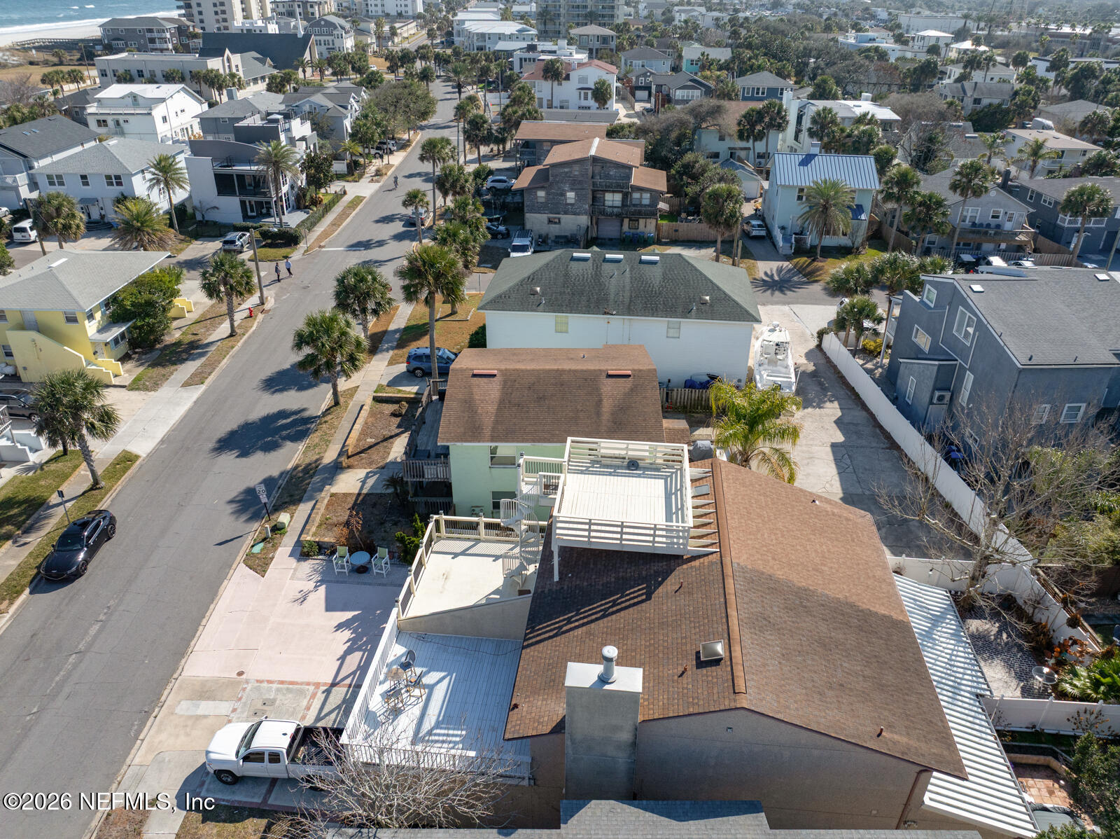 1914 First Street Neptune Beach, FL 32266 - Photo 41 of 55 an aerial view of residential houses with outdoor space