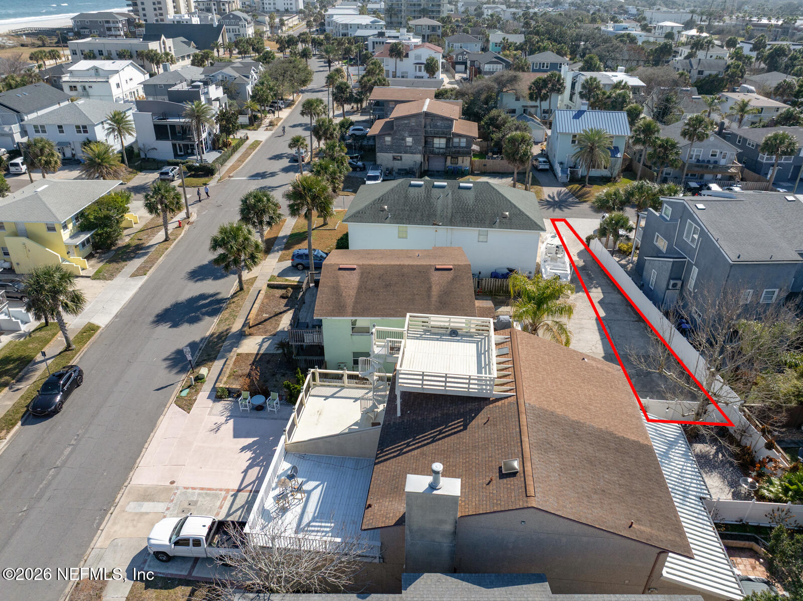 1914 First Street Neptune Beach, FL 32266 - Photo 53 of 55 an aerial view of residential houses with outdoor space