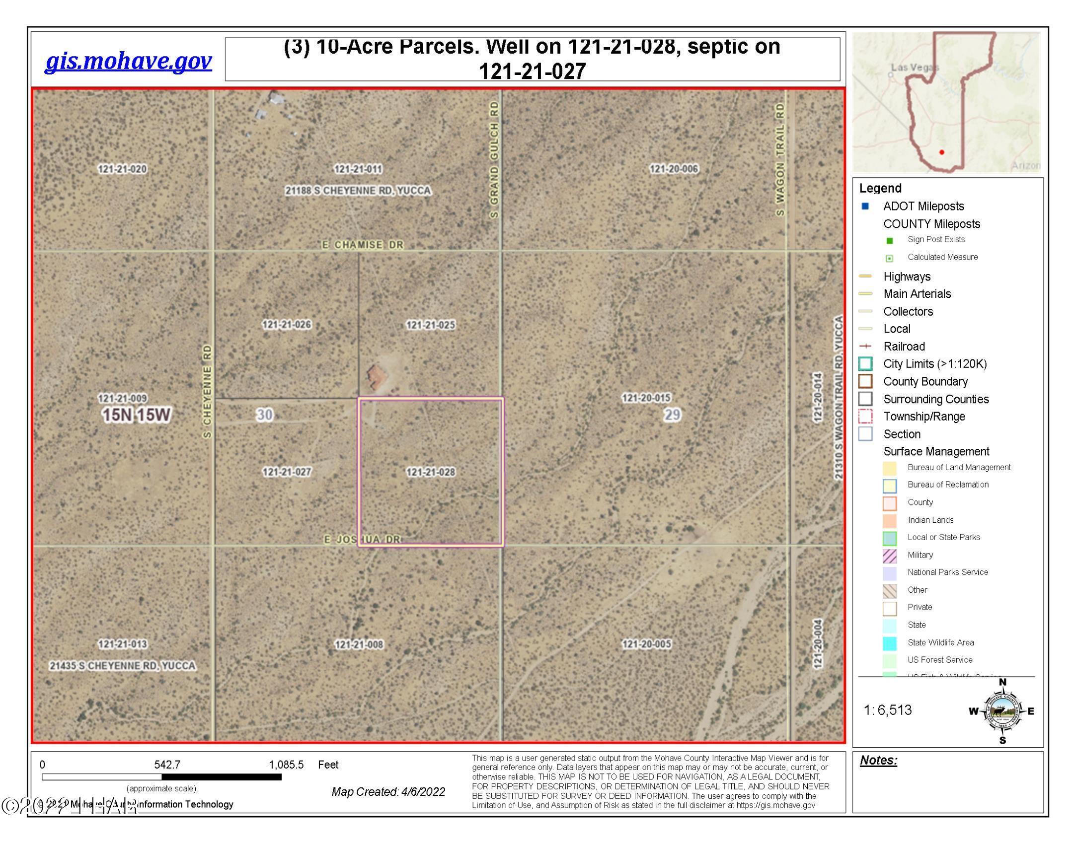 2076 South Cheyenne (30acres Well/septic) Road Yucca, AZ 86438 - Photo 8 of 26 30-Acres together