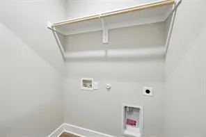 a close view of closet