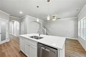 a bathroom with a sink a vanity and a mirror