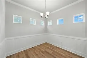 a view of a room with a window