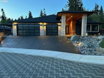 a front view of a house