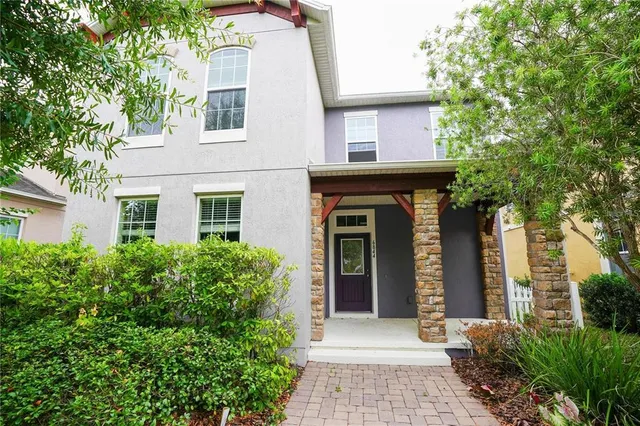 front view of a house with a porch