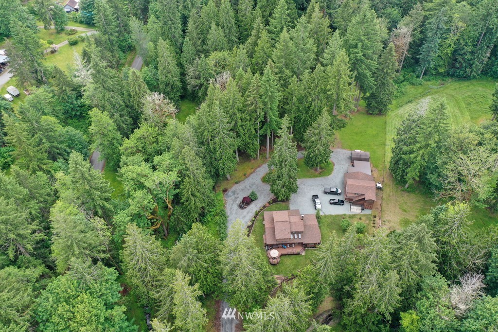 25308 Brooks Road East Orting, WA 98360 - Photo 36 of 40 an aerial view of a house with outdoor space and street view