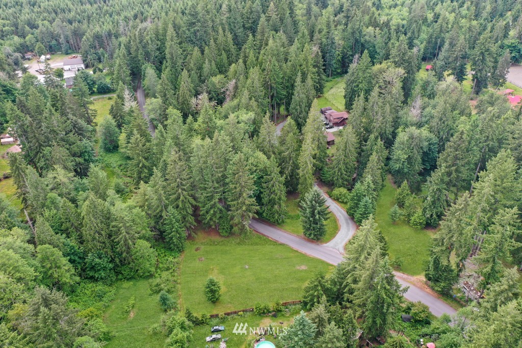 25308 Brooks Road East Orting, WA 98360 - Photo 40 of 40 an aerial view of residential house with outdoor space and trees