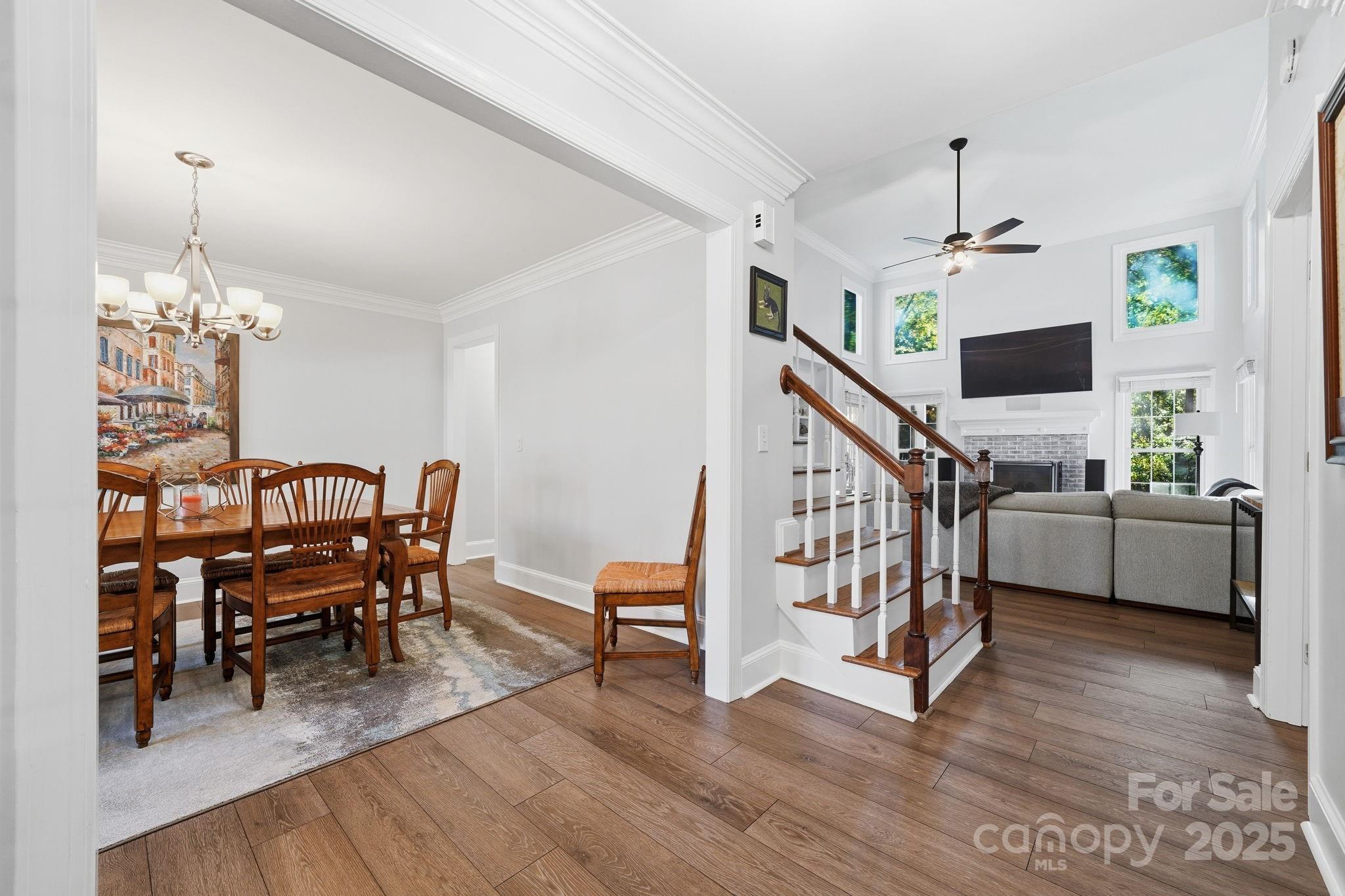 6600 Shaftesbury Road Charlotte, NC 28270 - Photo 5 of 42 a living room with furniture and a wooden floor