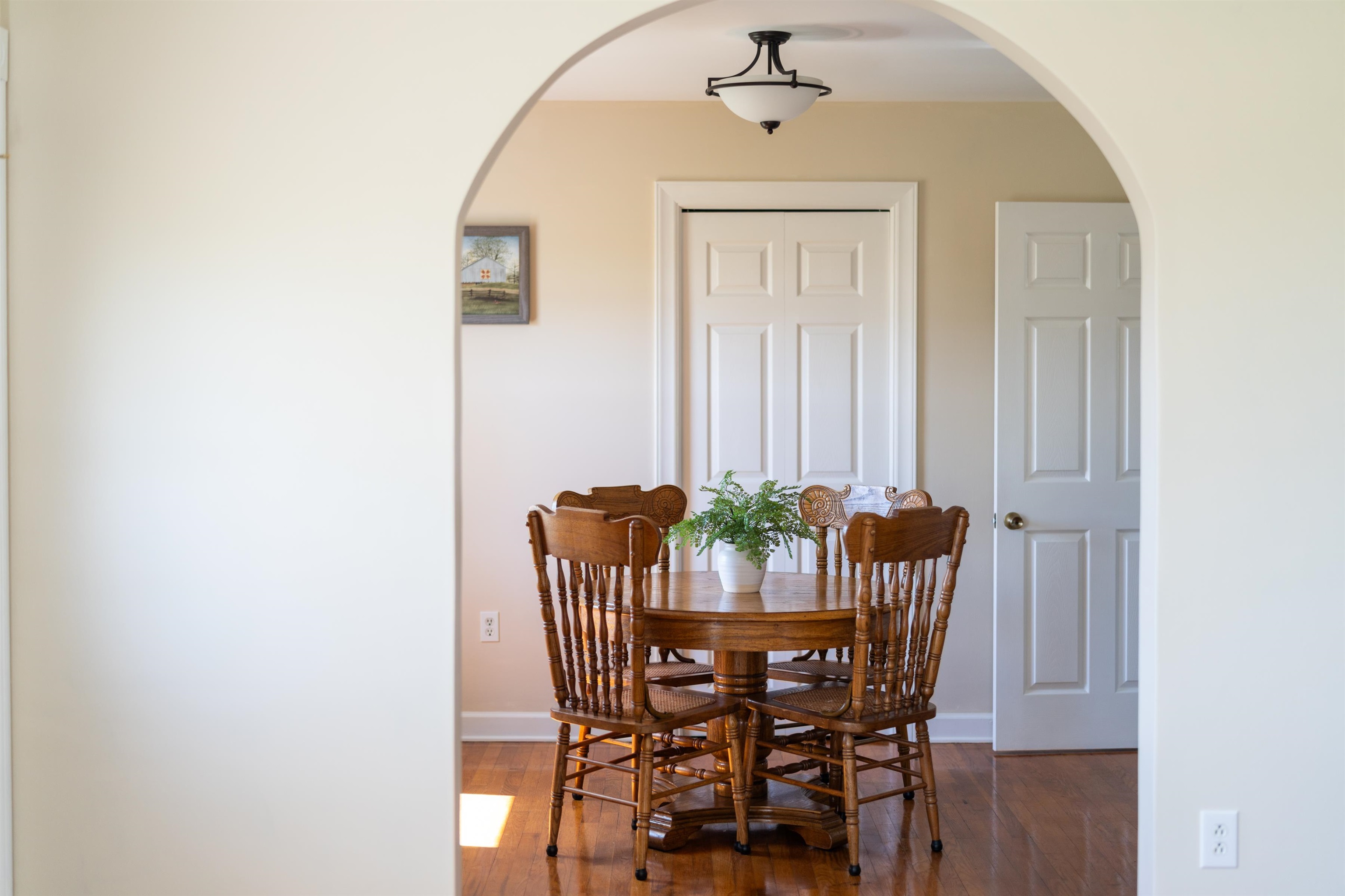899 Timber Ridge Road Fairfield, VA 24435 - Photo 40 of 65 a view of a dining room with furniture and wooden floor