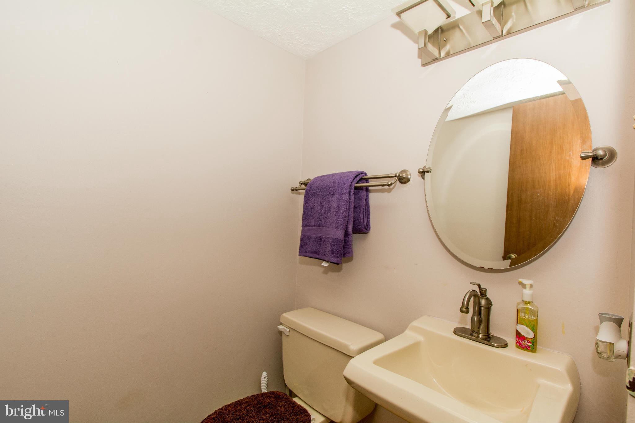 4825 Hawksbury Road Baltimore, MD 21208 - Photo 20 of 29 a bathroom with a sink mirror and toilet