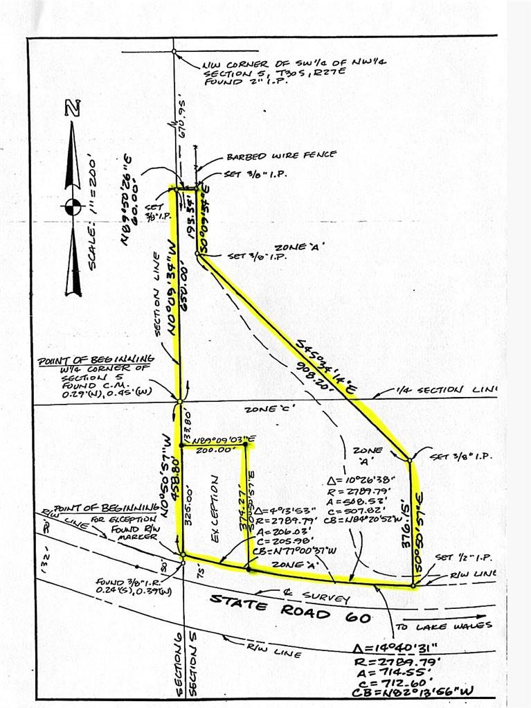 3606 State Rd Lake Lake Wales, FL 33859 - Photo 1 of 7 Survey for both land parcels