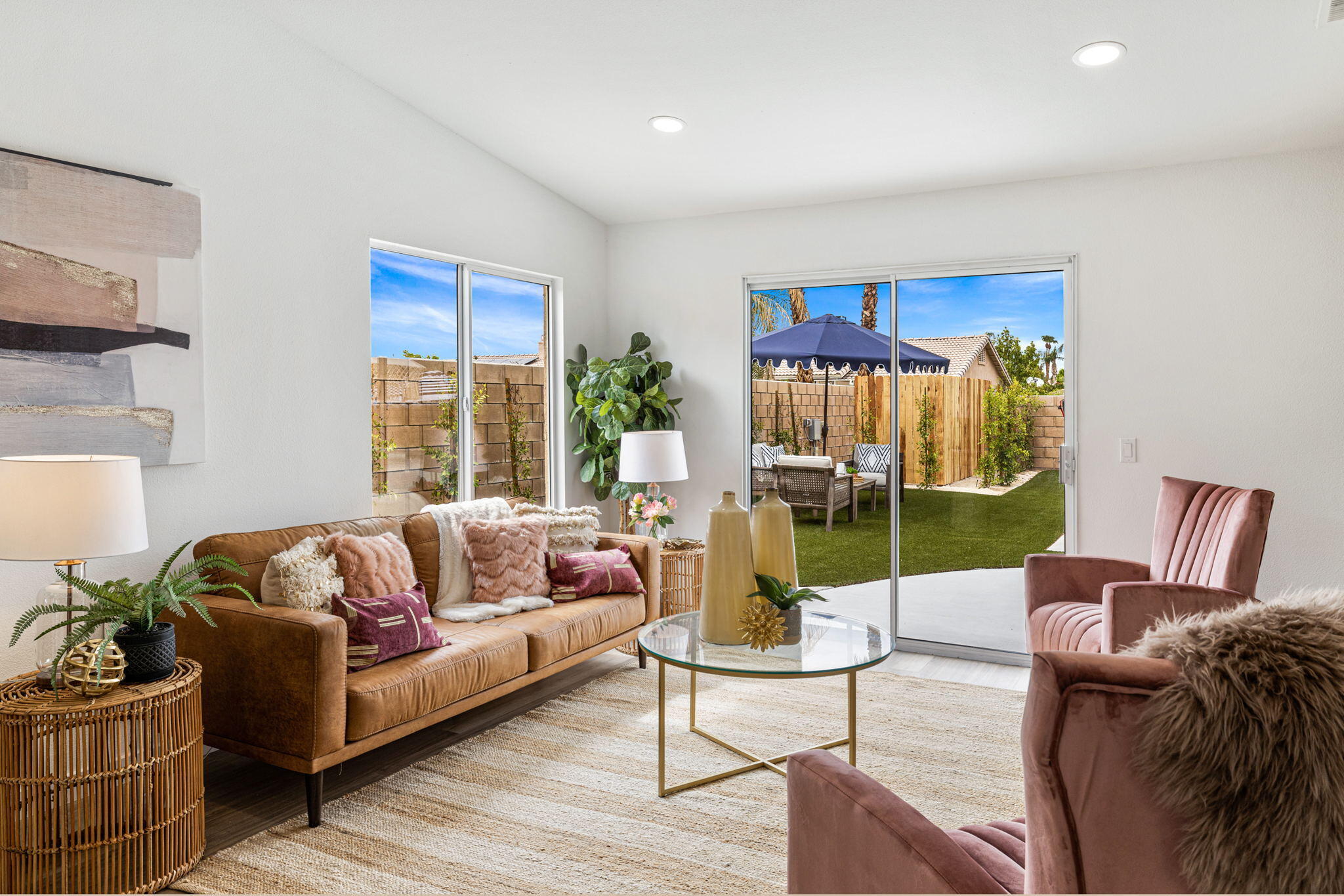 79340 Paseo Del Rey La Quinta, CA 92253 - Photo 44 of 69 a living room with furniture and a large window
