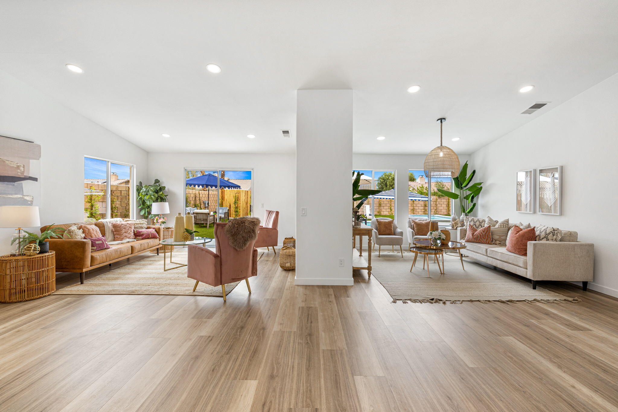 79340 Paseo Del Rey La Quinta, CA 92253 - Photo 45 of 69 a living room with furniture and wooden floor