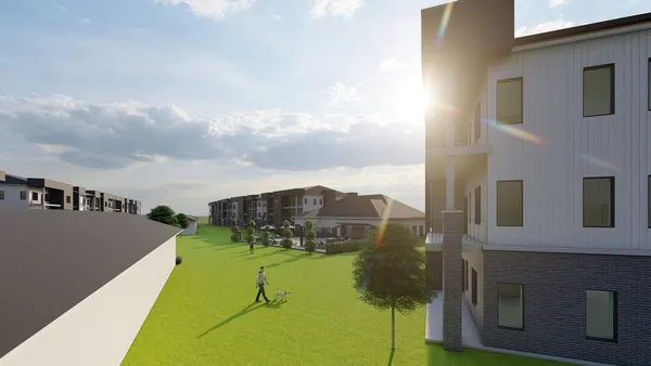 a view of swimming pool from balcony