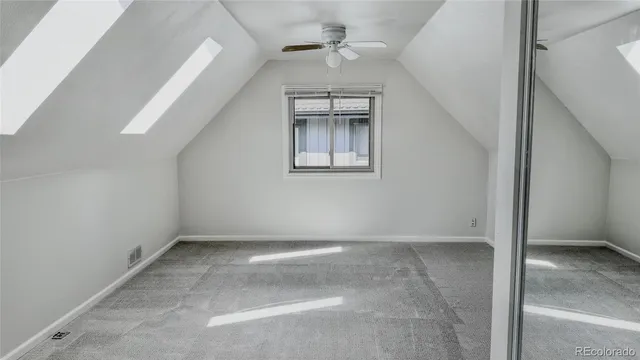 an empty room with a workbench