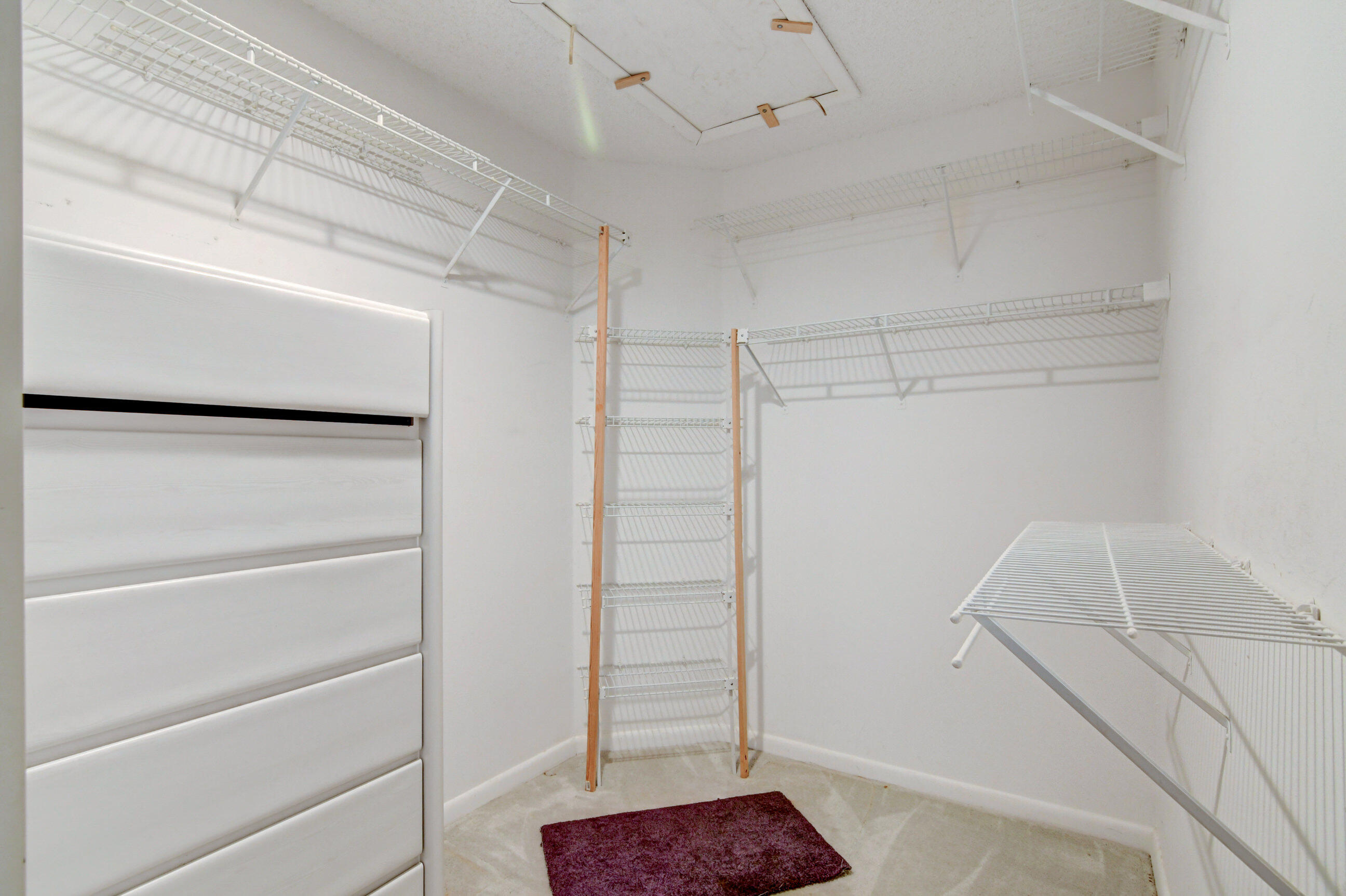 7566 Red Ruby Drive Delray Beach, FL 33446 - Photo 24 of 44 a view of walk in closet with empty racks
