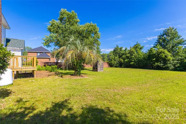 a view of an outdoor space and swimming pool