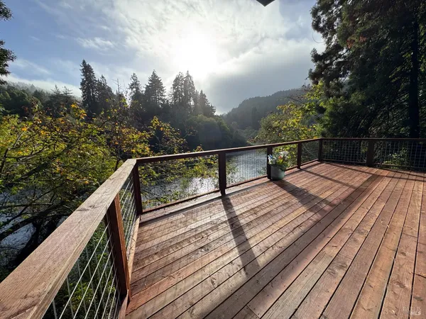 a view of balcony and deck